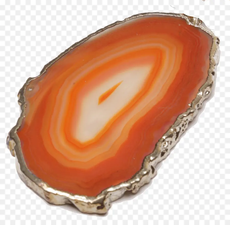 Rodaja De ágata Naranja，Piedra Preciosa PNG