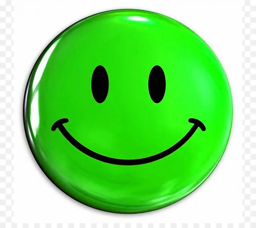 Cara Sonriente Verde，Emojis PNG