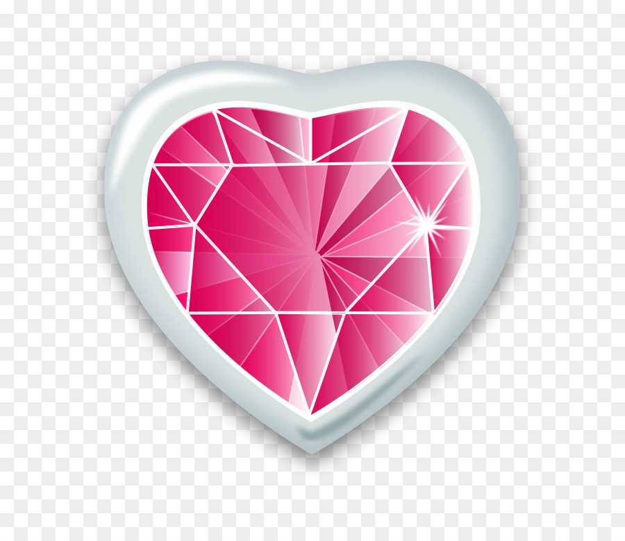 Corazón，De Piedras Preciosas PNG