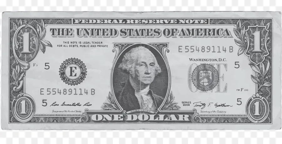 Billete De Un Dólar，Dinero PNG