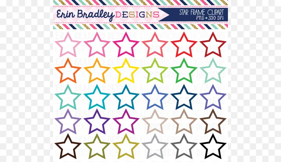 Estrellas Coloridas，Formas PNG