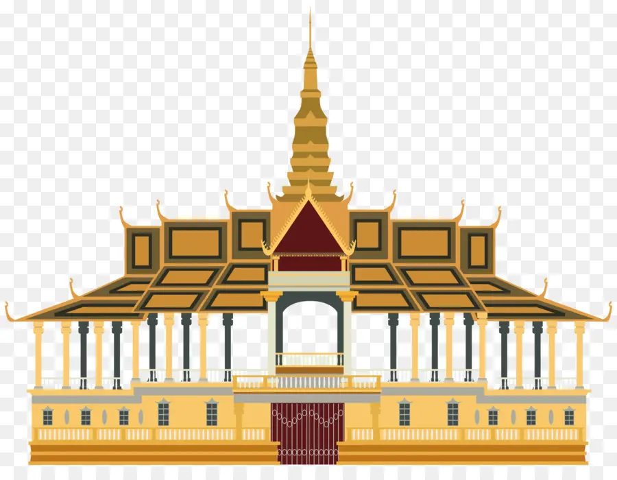 Palacio Real De Phnom Penh，Pixabay PNG
