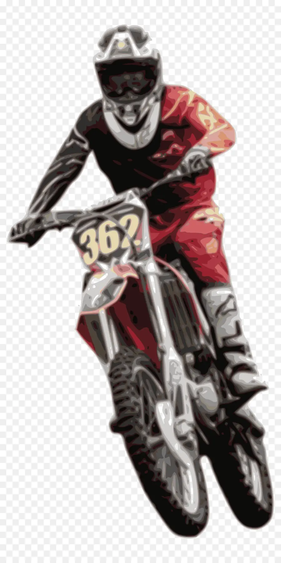 Piloto De Motocross，Motocicleta PNG