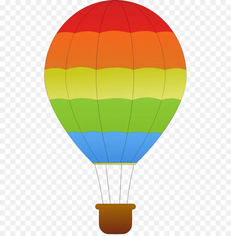 Globo Aerostático Colorido，Aire PNG