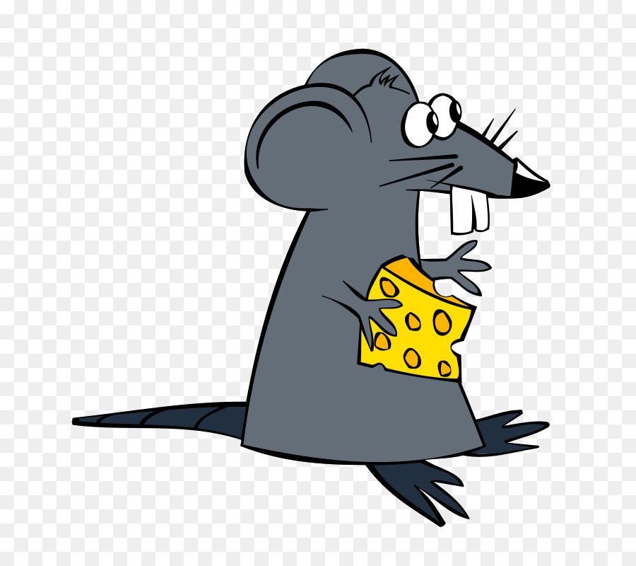 Ratón Con Queso，Dibujos Animados PNG