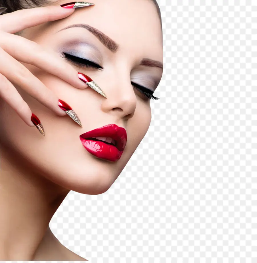 Mujer Con Maquillaje，Belleza PNG