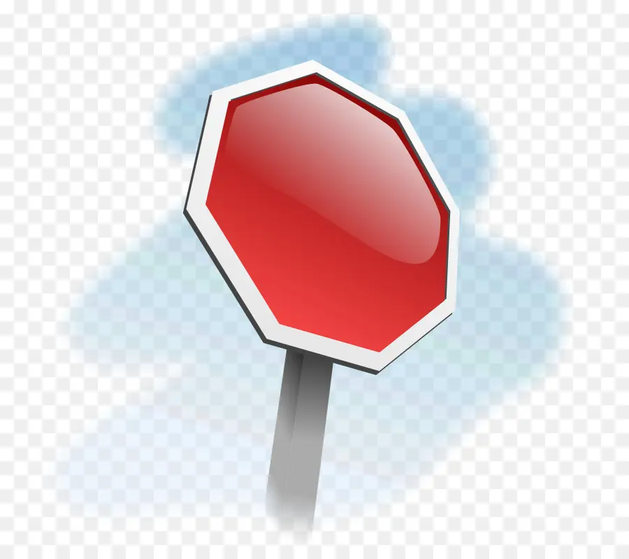 Señal De Stop，Rojo PNG