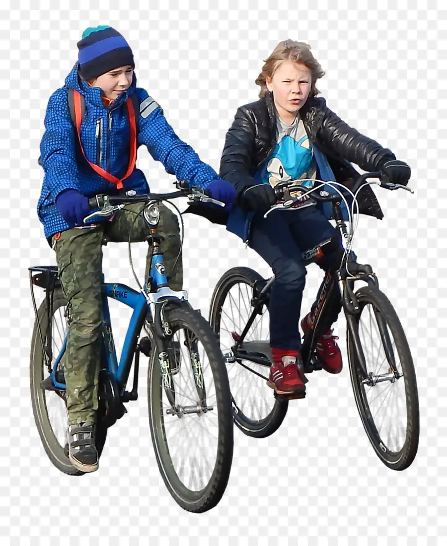 Niños En Bicicleta，Chicos PNG