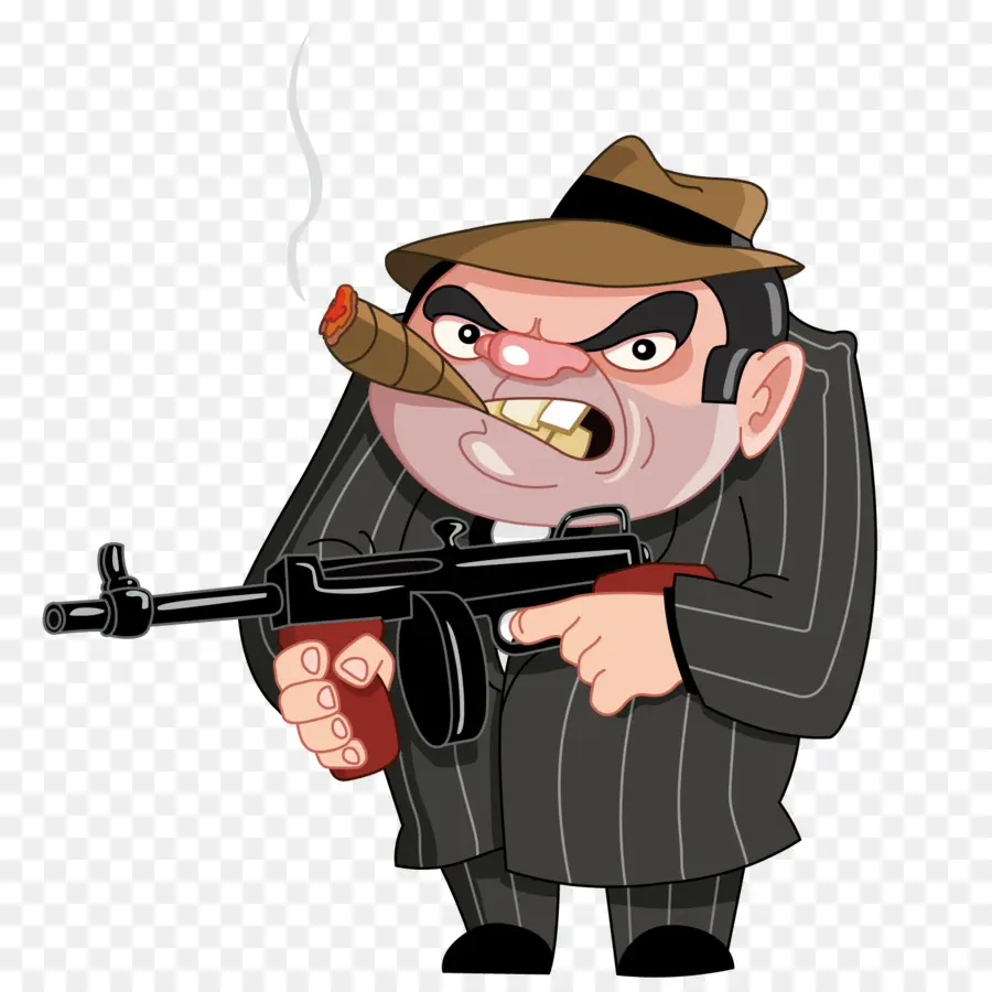 Gangster，De Dibujos Animados PNG