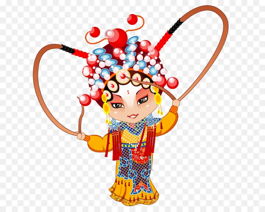 Personaje De ópera Tradicional China，Cultura China PNG