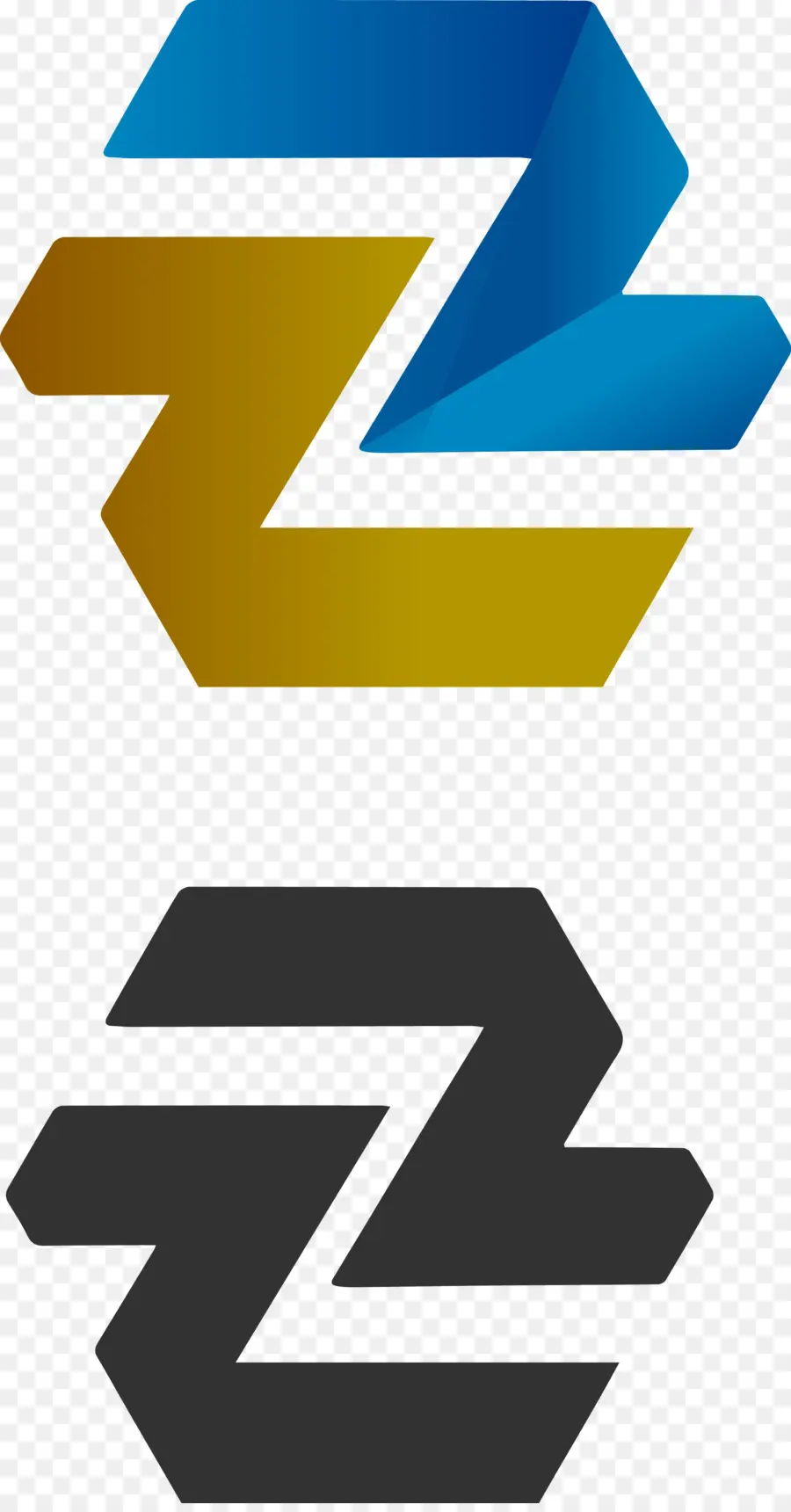 Letra Z，Azul PNG