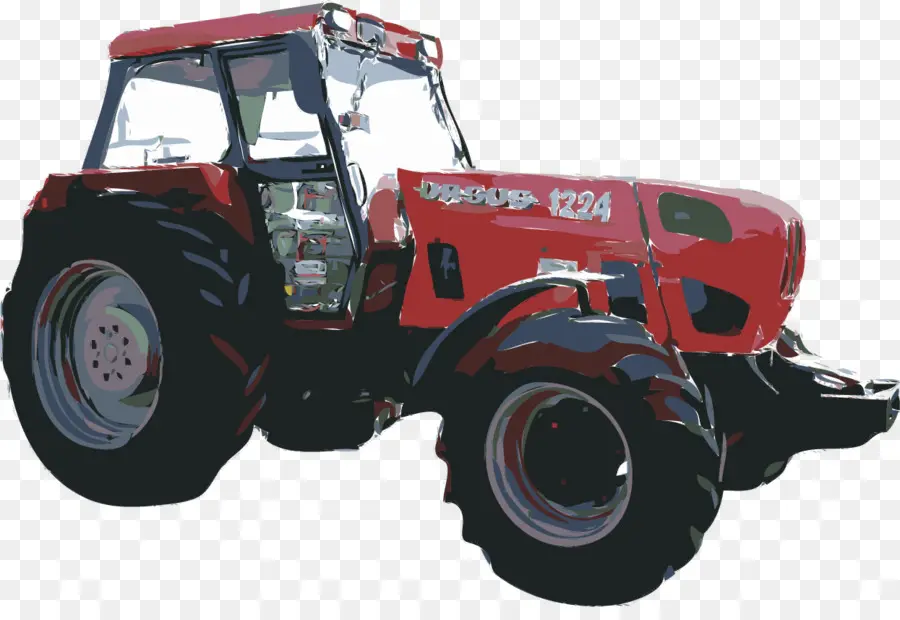 Tractor Rojo，Granja PNG