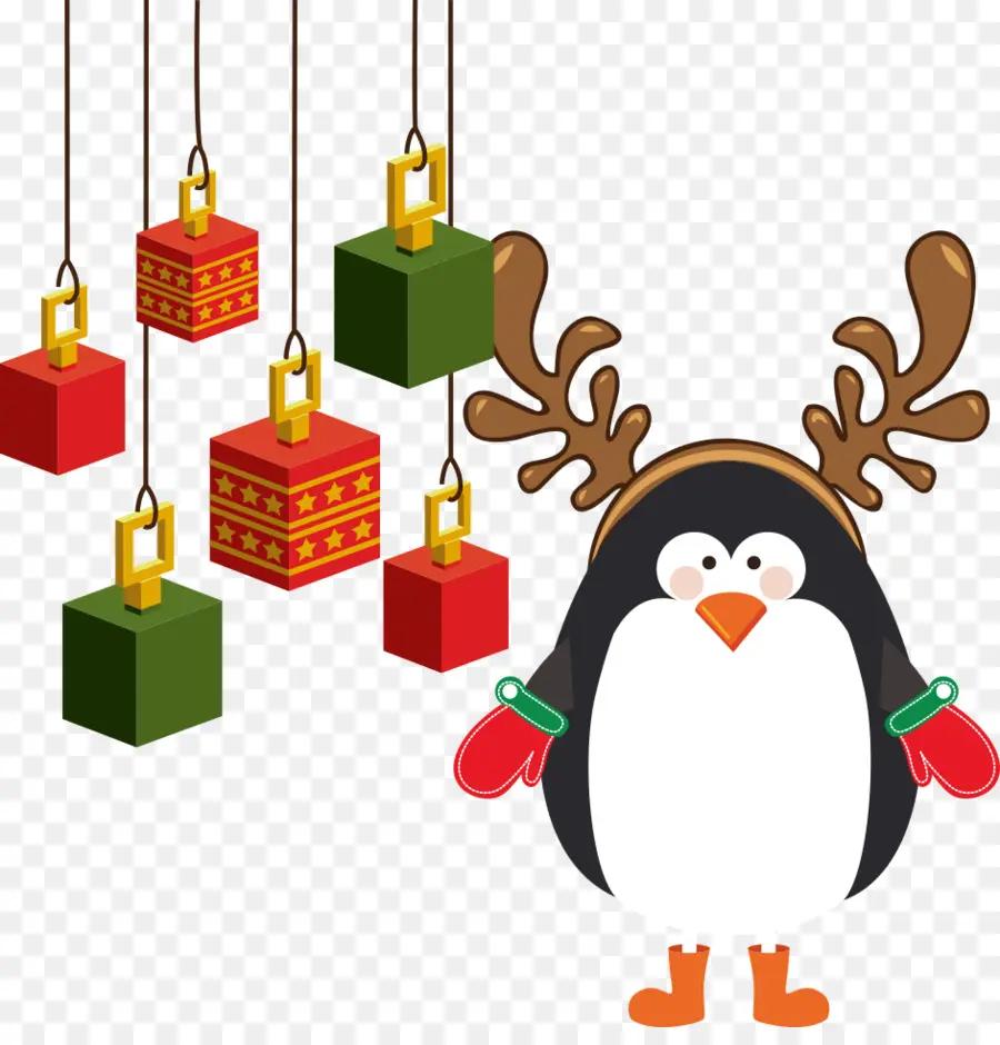 Pingüino，Navidad PNG