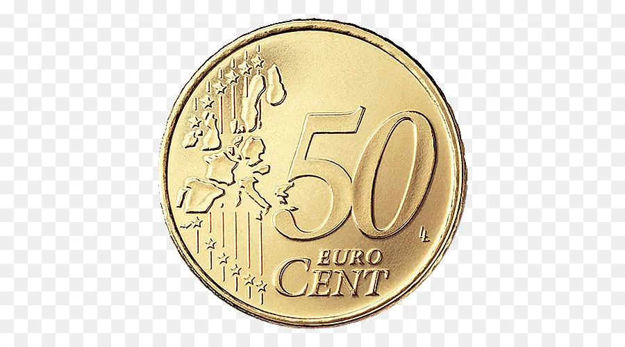 El 50 De Las Monedas De Euro，Euro PNG