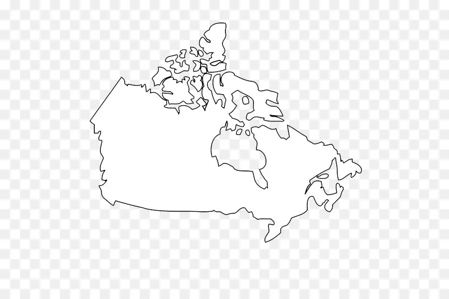 Canadá，Mapa PNG