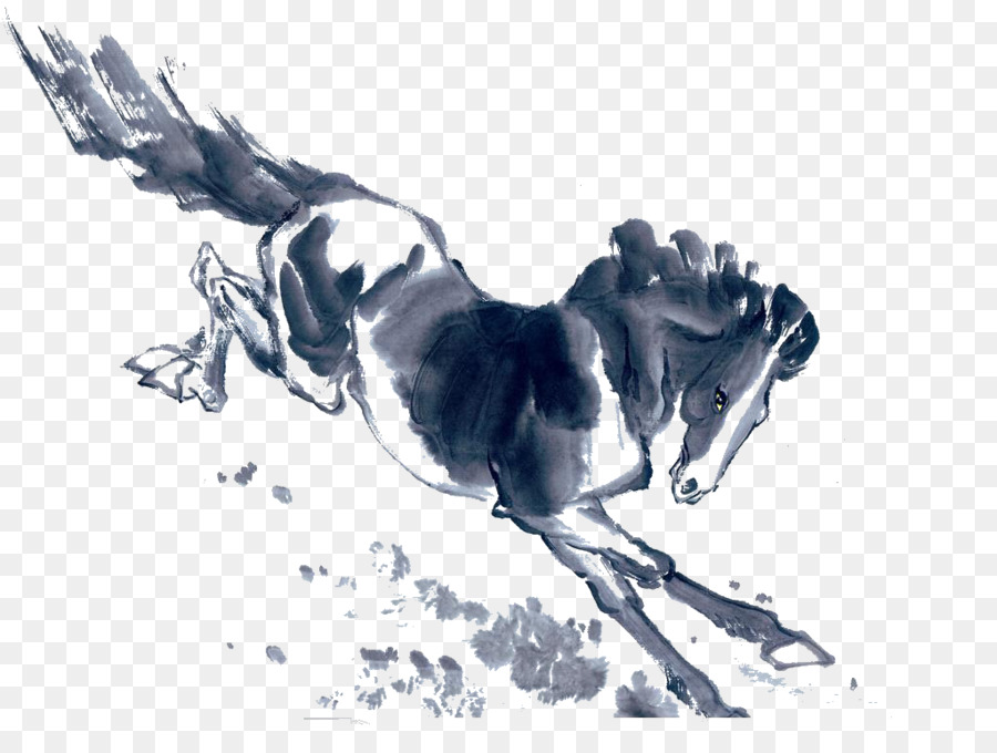 Caballo Corriendo，Tinta PNG