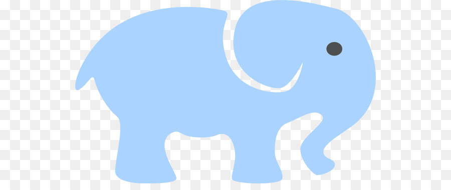 Azul，Elefante PNG