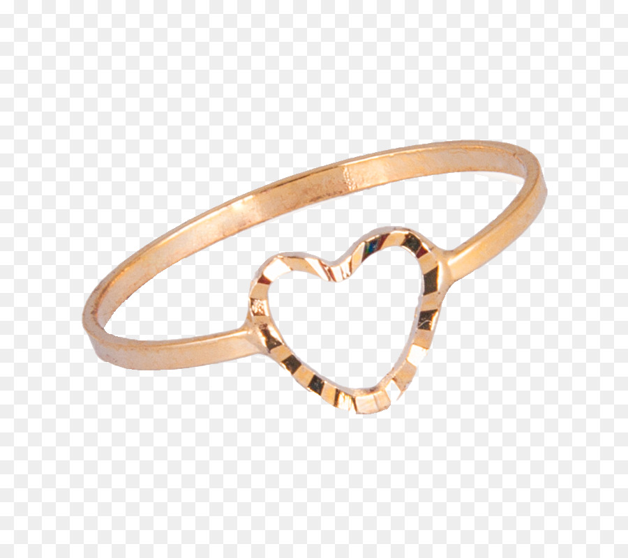 Pulsera Corazón，Oro PNG