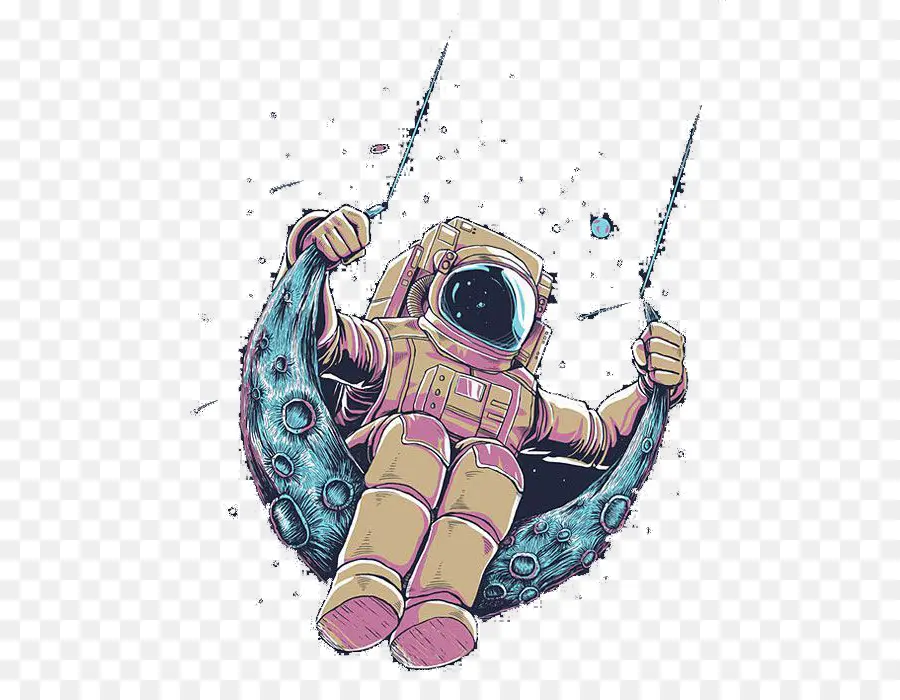 Astronauta En Columpio，Balancearse PNG