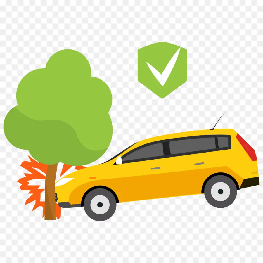 Coche Amarillo，Árbol PNG