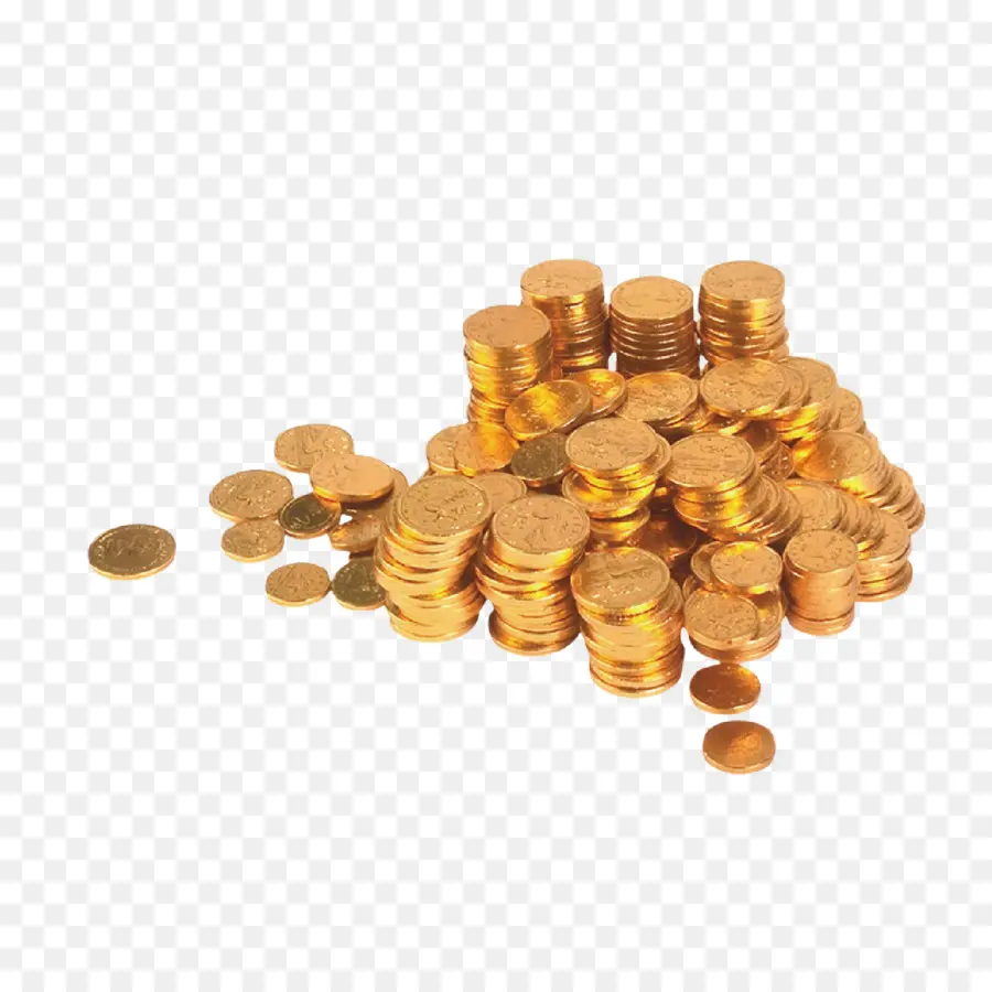 Monedas De Oro，Dinero PNG