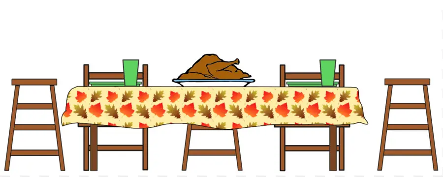 Mesa De Acción De Gracias，Pavo PNG