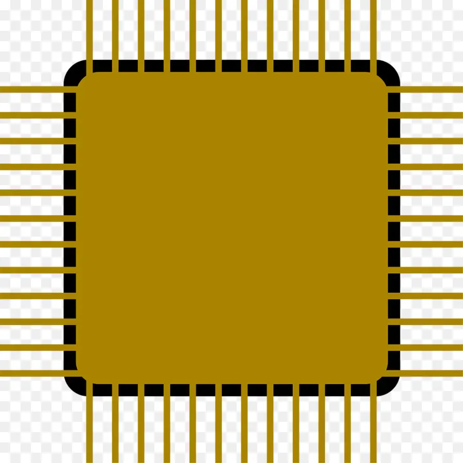 Microchip De Oro，Procesador PNG