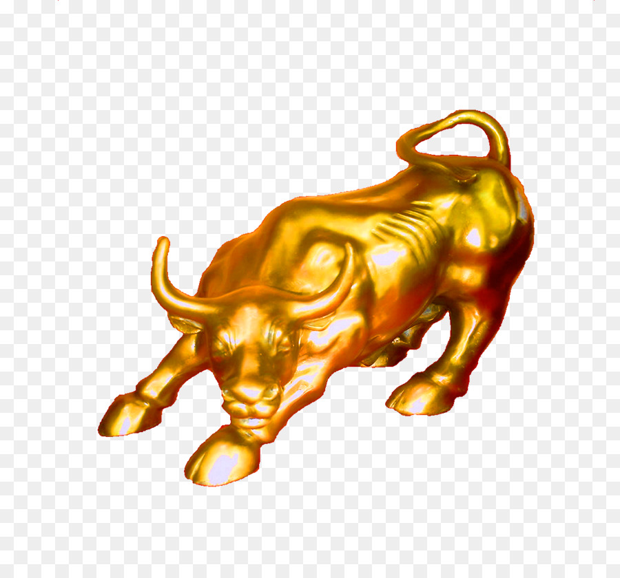 Toro De Oro En Monedas，Dorado PNG