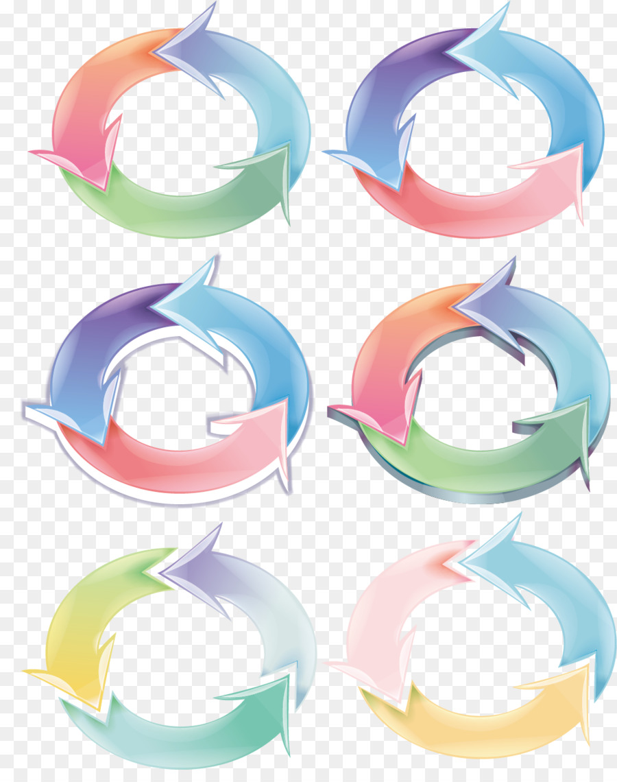 Flechas，Circular PNG