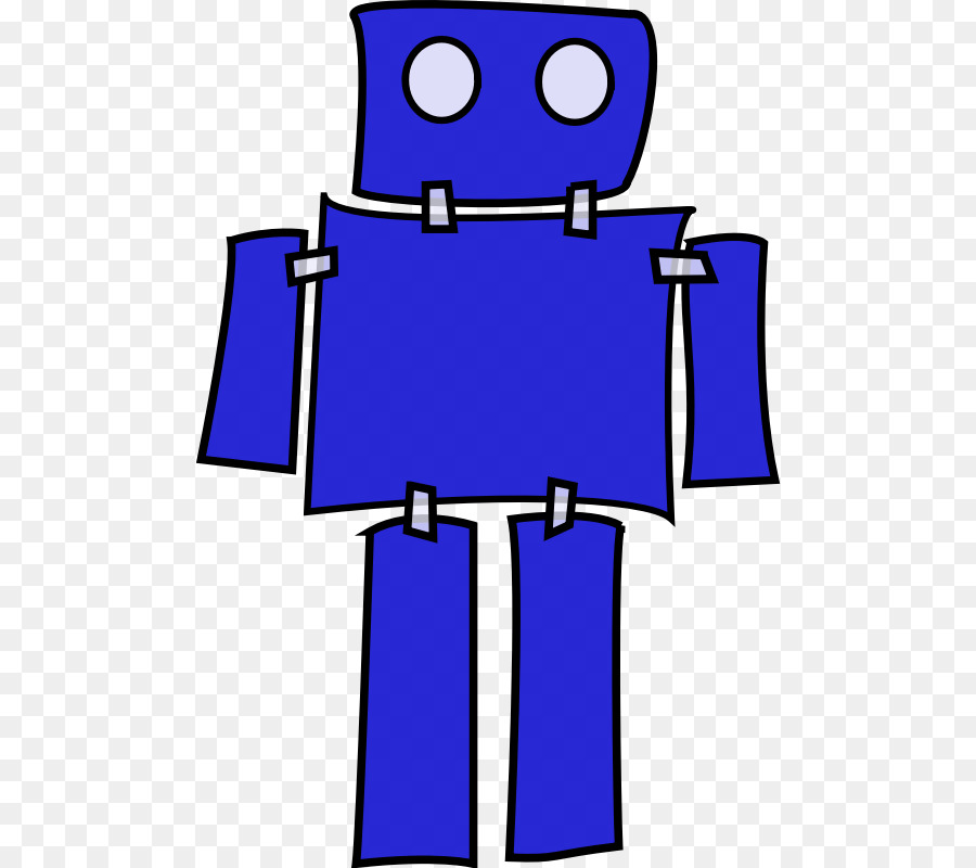 Robot，Azul PNG