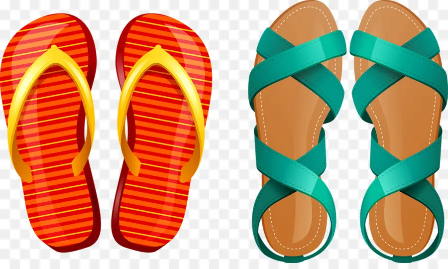 Sandalias，Chanclas PNG