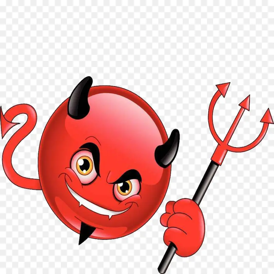 Emoji Del Diablo，Rojo PNG