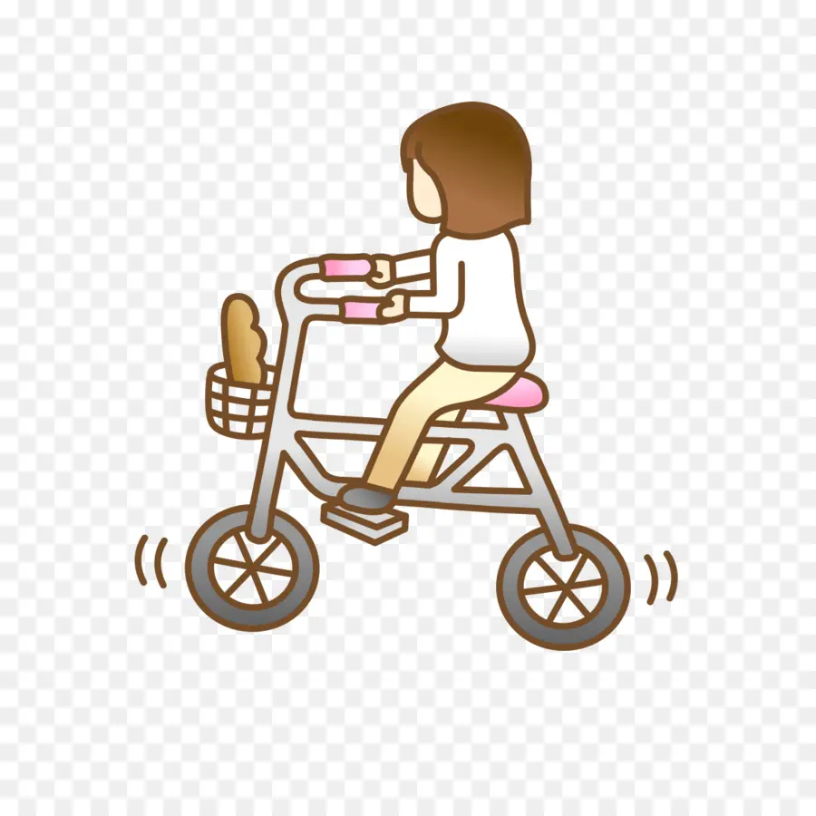 Chica En Bicicleta，Pan PNG