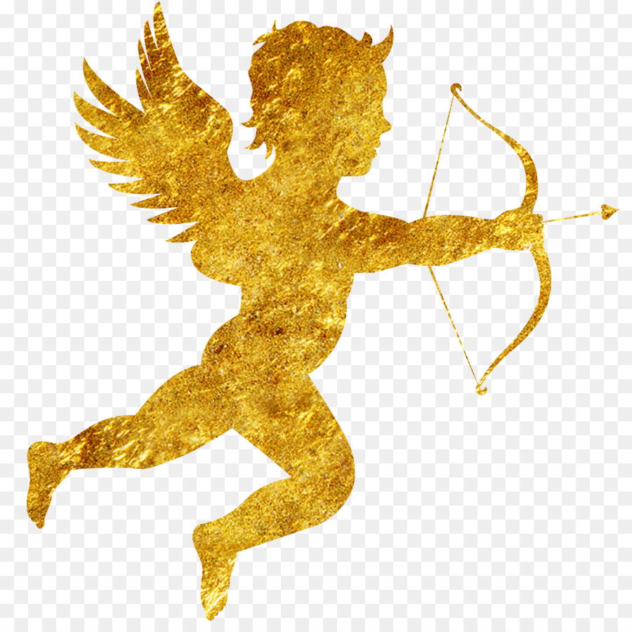 Cupido，Oro PNG