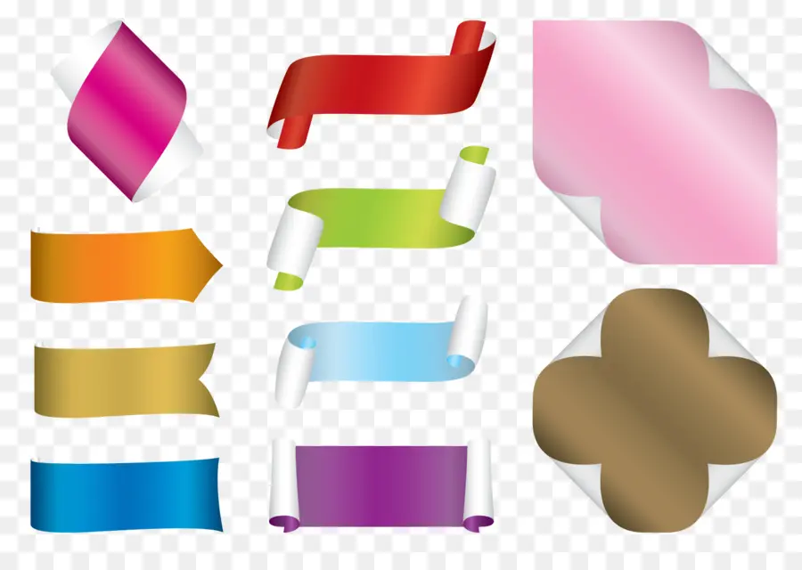 Cintas De Colores，Pancartas PNG