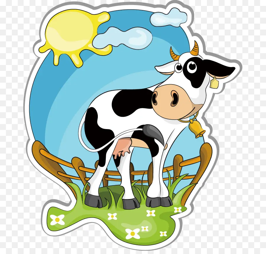 Ganado Frisio De Holstein，La Ganadería Lechera PNG