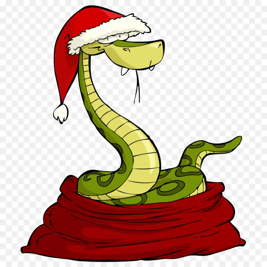 Santa Claus，La Serpiente PNG