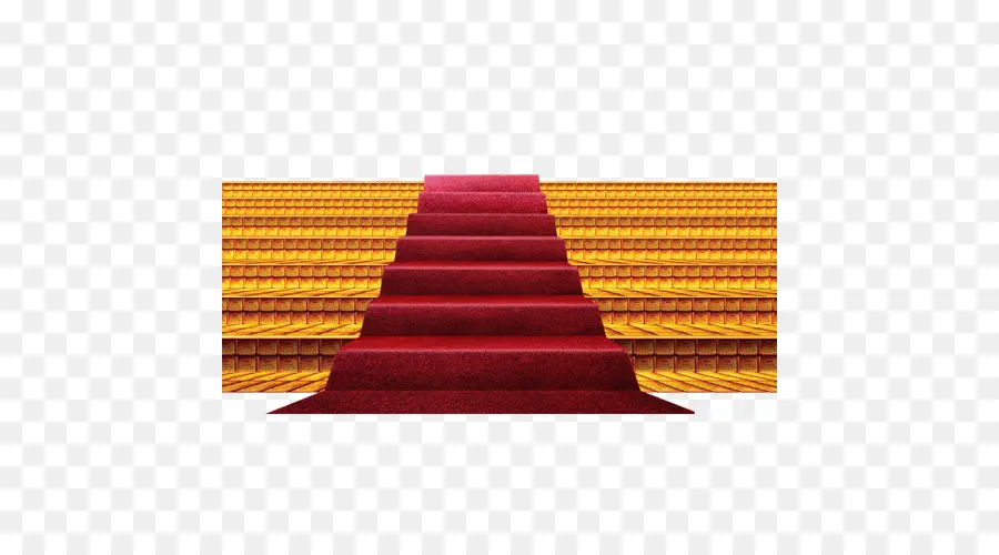 Escaleras De Alfombra Roja，Lujo PNG