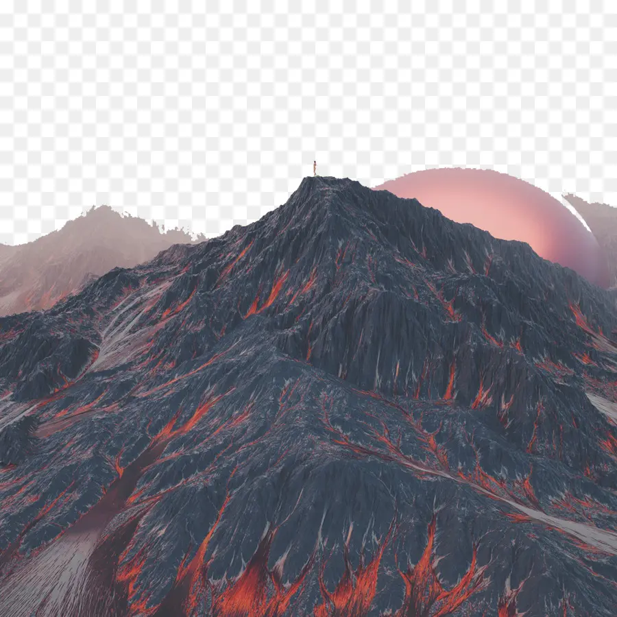 Montaje De Escenografía，Volcán PNG