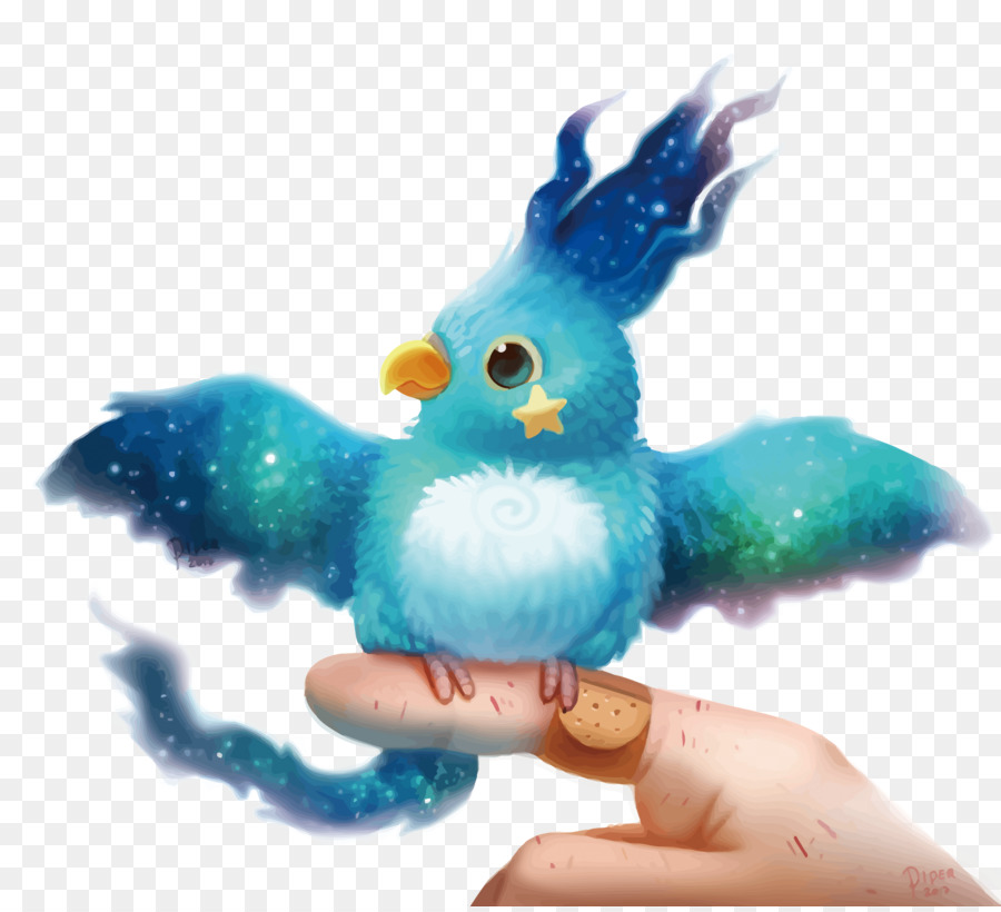 Pájaro De Fantasía，Azul PNG