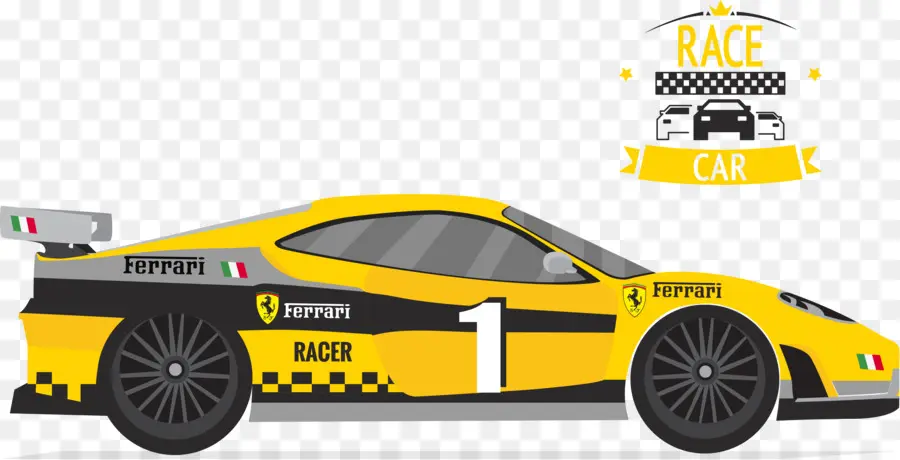 Coche Ferrari Amarillo，Ferrari PNG