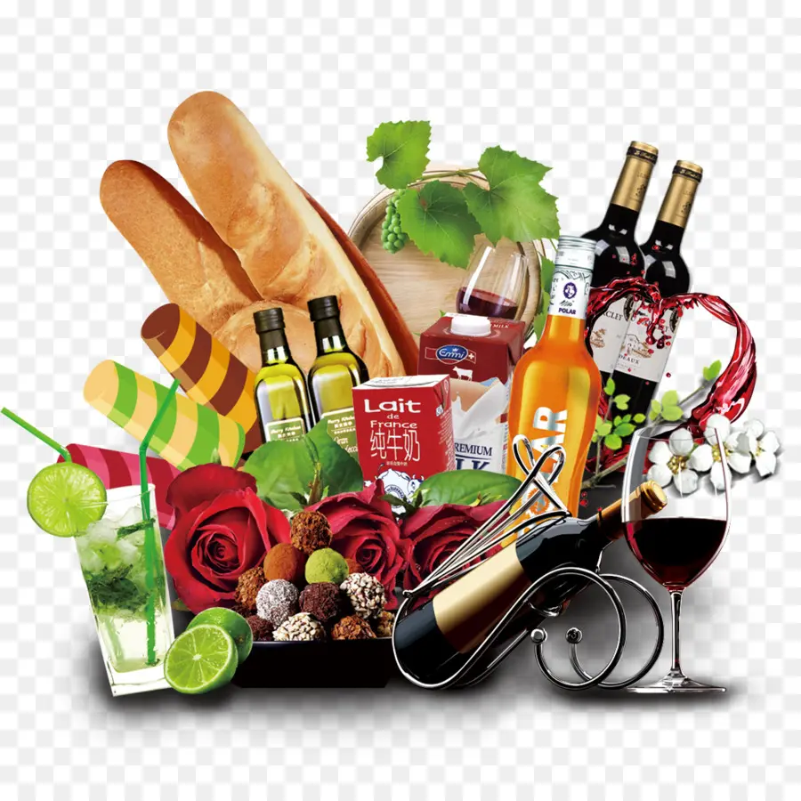 Surtido De Alimentos Y Bebidas，Beber PNG