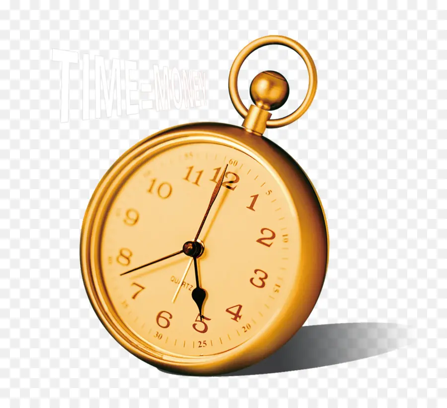 Reloj De Bolsillo Dorado，Reloj De Bolsillo PNG