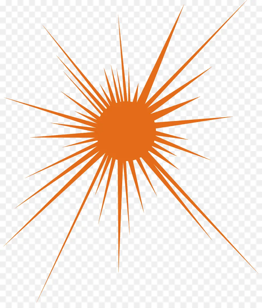 Explosión Estelar Naranja，Sol PNG