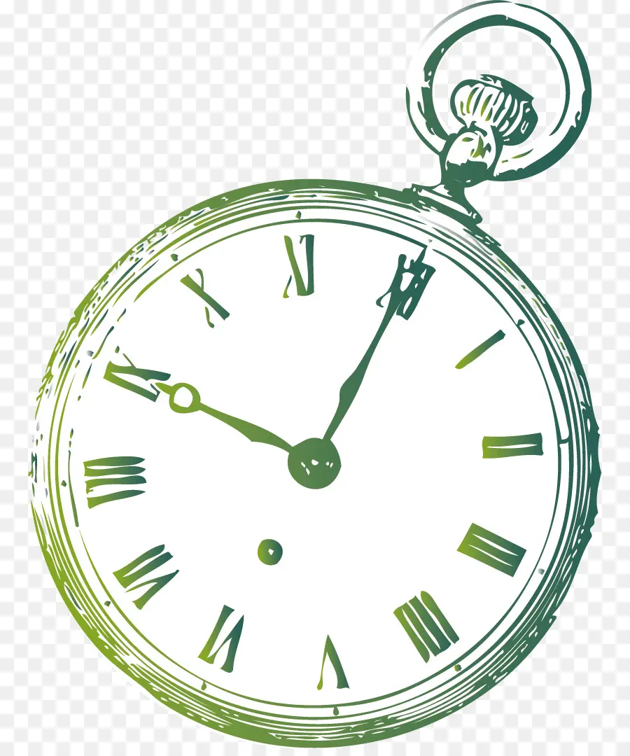 Reloj De Bolsillo Verde，Reloj De Bolsillo PNG