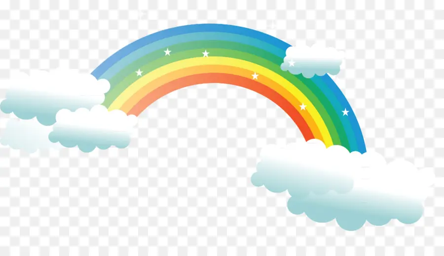 Arco Iris Con Arco，Nubes PNG