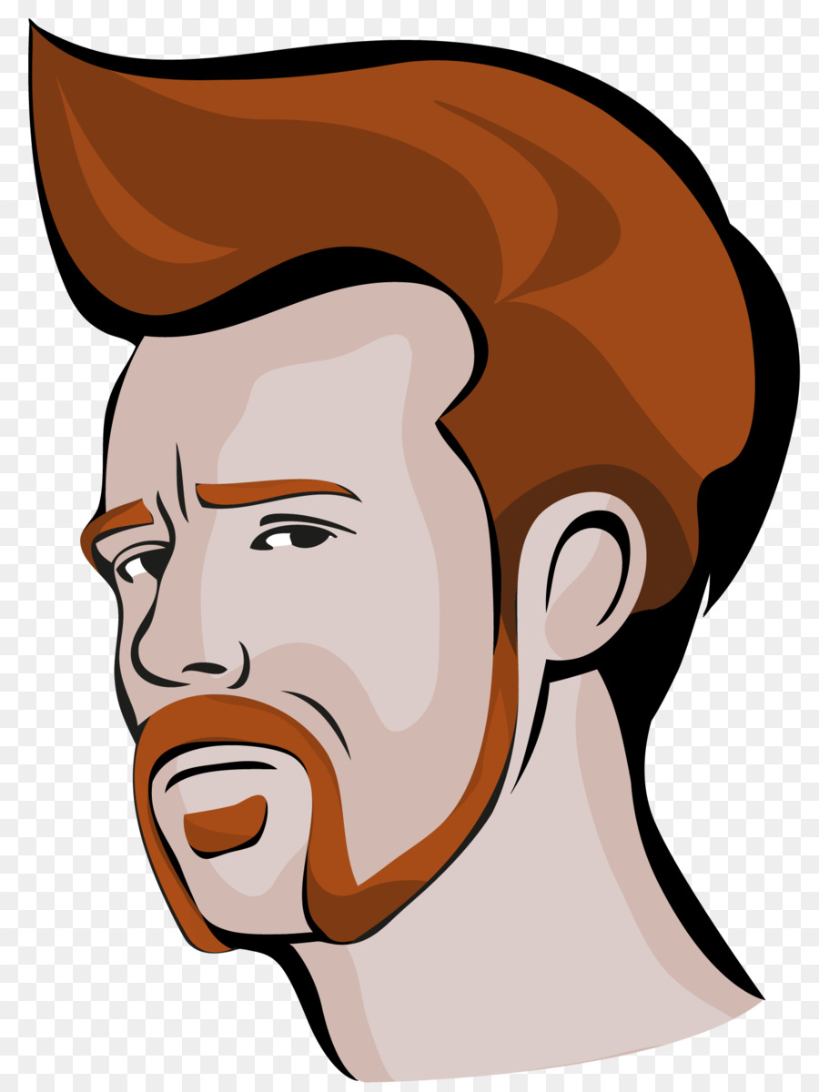 Hombre Con Pelo Rojo，Barba PNG