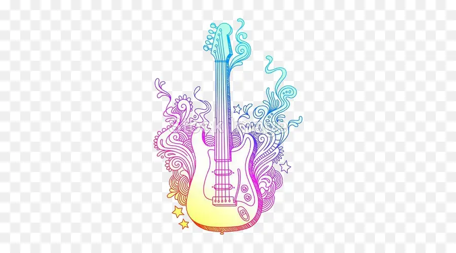 Guitarra，Dibujo PNG