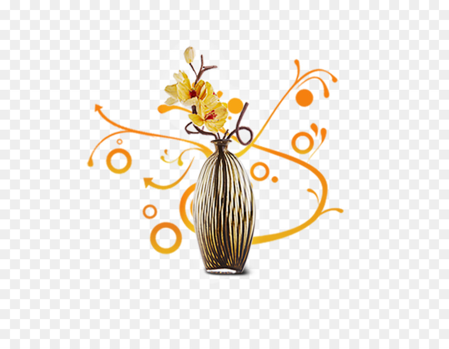 Florero，Diseño Floral PNG