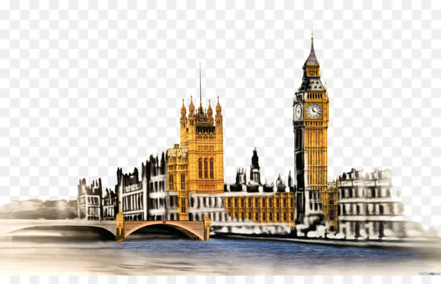 El Big Ben，El Ojo De Londres PNG